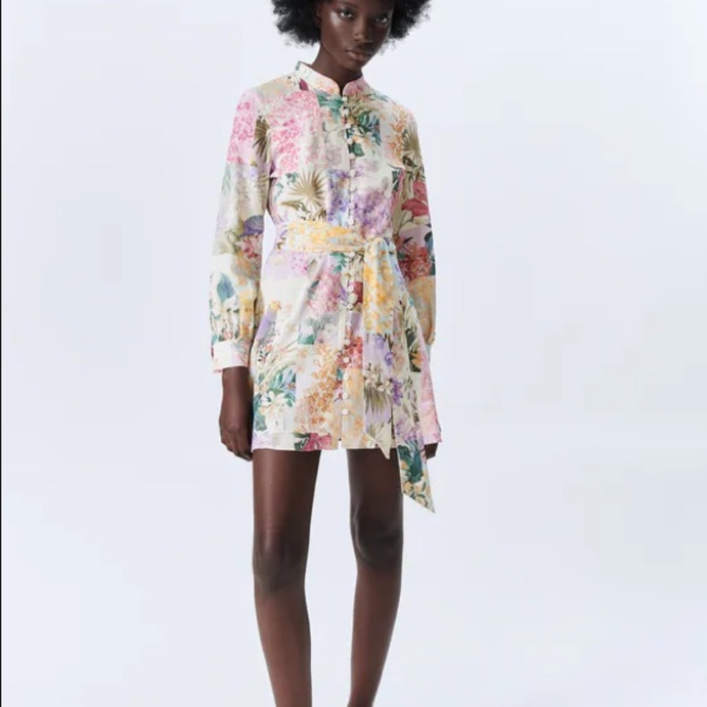 Zara floral print dress